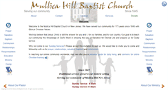 Desktop Screenshot of mullicahillbaptist.com